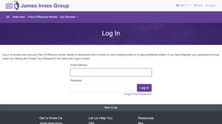 
                            1. Log In - Manage Your Account and Orders | James Innes Group