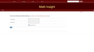 
                            8. log in - Math Insight