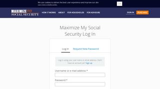 
                            11. Log in | Maximize My Social Security