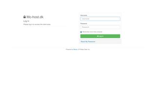 
                            13. Log In | Mc-host.dk