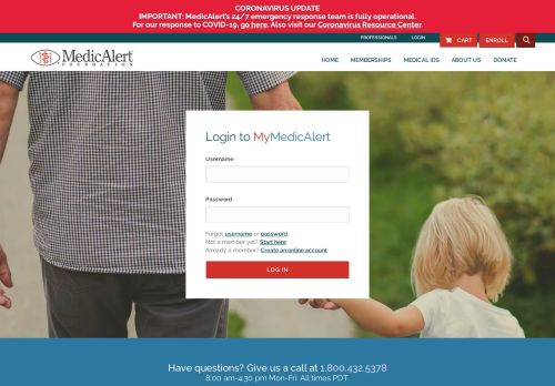 
                            2. Log in | MedicAlert Foundation