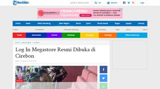 
                            6. Log In Megastore Resmi Dibuka di Cirebon - Tribun Jabar