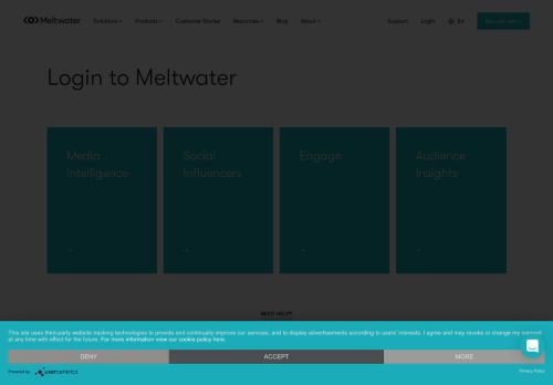 
                            1. Log In - Meltwater - Access your personal Meltwater platform