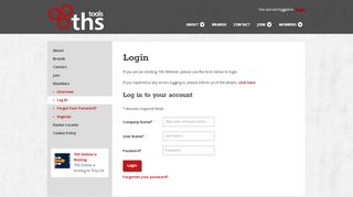 
                            10. Log In | Members | THS Tools