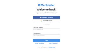 
                            7. Log in - Mentimeter