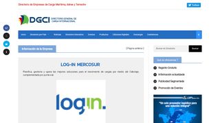 
                            3. Log-In Mercosur - Directorio General de Carga Internacional DGCI