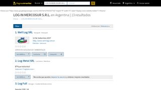 
                            6. Log In Mercosur S.r.l. en Argentina | Páginas Amarillas