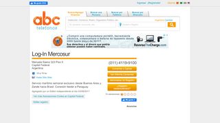 
                            10. Log In Mercosur - Teléfono, Dirección, Comentarios, Mensajes y ...