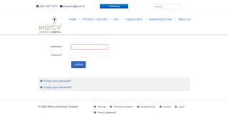 
                            7. Log in - Mercy University Hospital, Cork, Ireland.