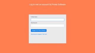 
                            9. Log in met uw account van Proles Software - OverblijfSoftware.nl