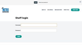 
                            9. Log in | METRO Charity