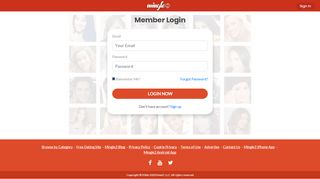 
                            3. LOG IN - Mingle2