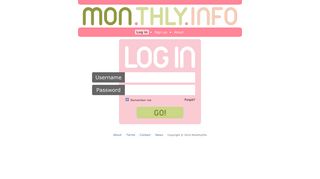 
                            1. Log in | MonthlyInfo
