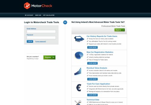 
                            2. Log In - Motorcheck.ie Trade Tools