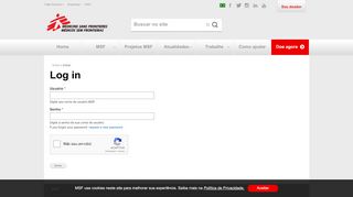 
                            1. Log in | MSF - Médicos Sem Fronteiras