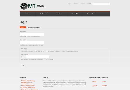 
                            7. Log in | MTI Business Solutions