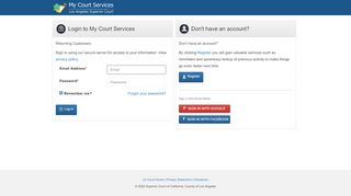 
                            2. Log in - My Court Services - Los Angeles Superior Court - LA Court