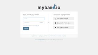 
                            4. Log in - MyBand