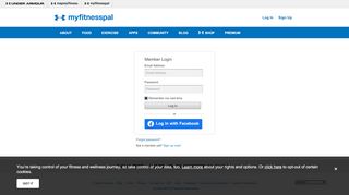 
                            3. Log In - MyFitnessPal