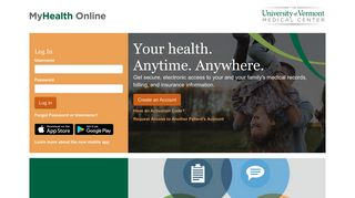 
                            12. Log In - MyHealth Online - The University of Vermont Medical Center