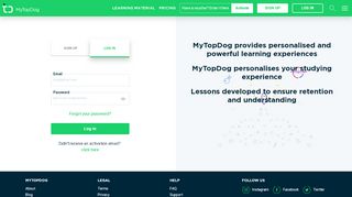 
                            8. Log in | MyTopDog