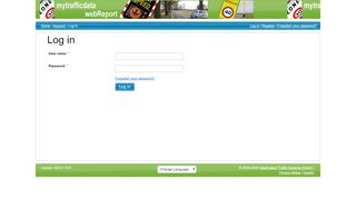
                            3. Log in – myTrafficdata