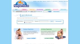 
                            1. Log in - Nanny Services