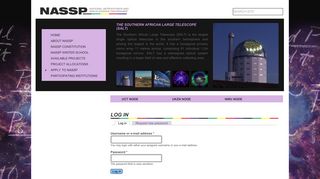 
                            11. Log in | National Astrophysics and Space Science Programme