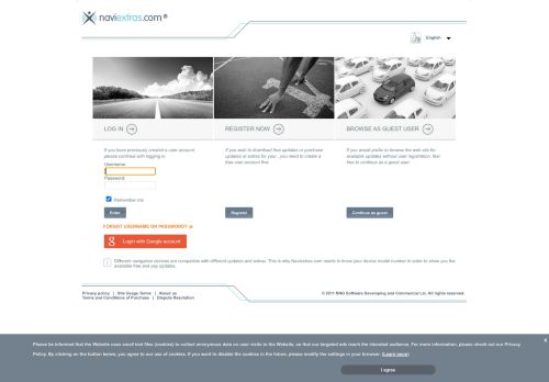 
                            1. Log in - Naviextras.com - Map updates for your navigation device and ...
