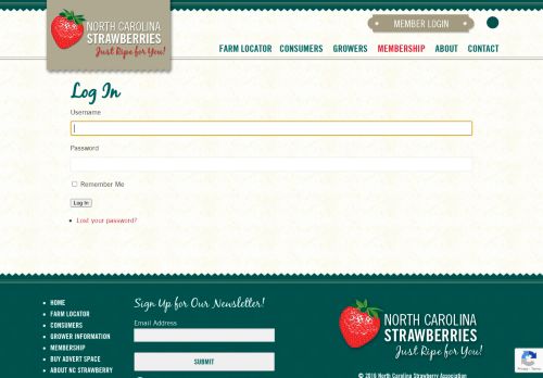 
                            11. Log In - NC Strawberry Association