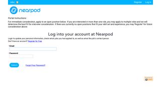 
                            1. Log In - Nearpod