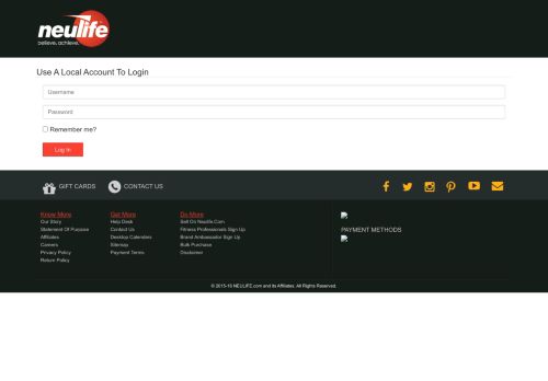 
                            3. Log in - Neulife