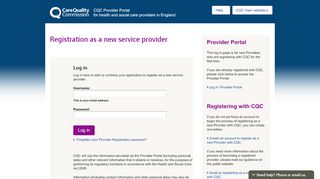 
                            13. Log in: New Provider Registration - CQC Provider Portal