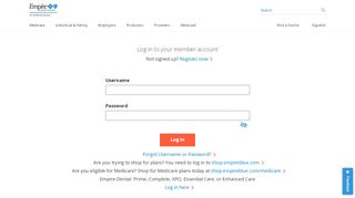 
                            8. Log in: New & Registered Members | Empireblue.com