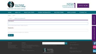 
                            13. Log in | New Zealand Tertiary College (NZTC)