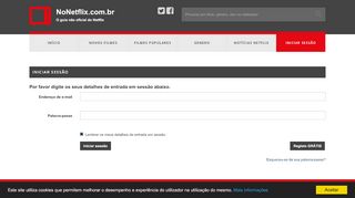 
                            10. Log in - NoNetflix.com.br