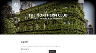 
                            4. Log In - Northern Club