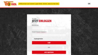 
                            5. Log in now! - 1. FC Union Berlin