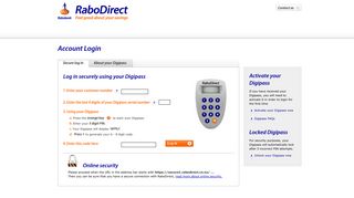 
                            12. LOG IN NOW - RaboDirect