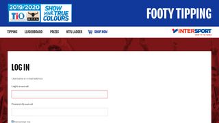 
                            7. Log in | NTFL Footy Tipping