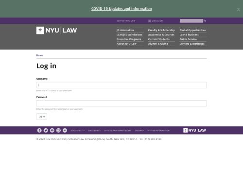 
                            10. Log in | NYU School of Law