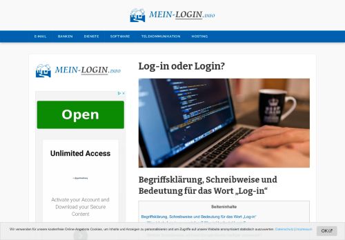 
                            7. Log-in oder Login | Begriffsklärung, Schreibweise und Bedeutung ...