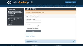 
                            1. Log In - Office Football Pool Hosting :: Pro and College Football ...