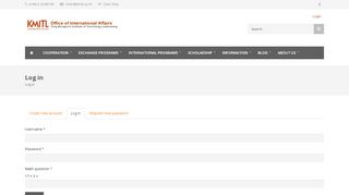 
                            12. Log in | Office of International Affairs (OIA) - Kmitl