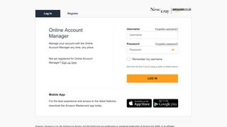 
                            10. Log In - Online Account Manager | Amazon