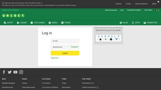 
                            6. Log in op jouw rekening - Unibet