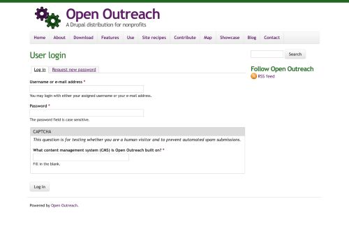 
                            10. Log in - Open Outreach