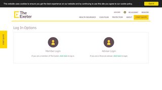 
                            6. Log In Options - The Exeter