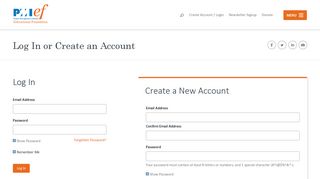 
                            11. Log In or Create an Account - PMIEF