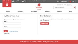 
                            12. Log In or Create New Customer Account - Coffee Bean Direct